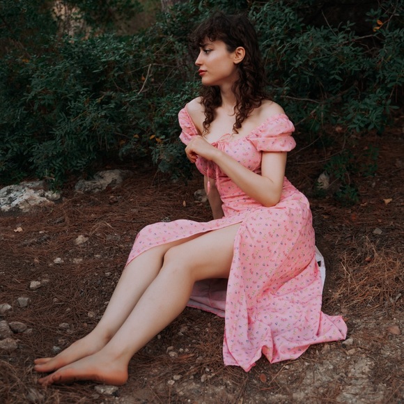 Pink boho dress - Picture 2 of 4